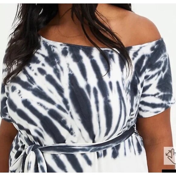 Torrid Off Shoulder Tie Dye Dress - Picture 5 of 6